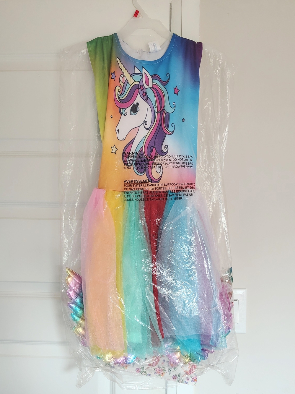 Girls Rainbow Unicorn Tutu Dress